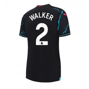 Maillot de foot Manchester City Kyle Walker #2 Troisième Femmes 2023-24 Manches Courte